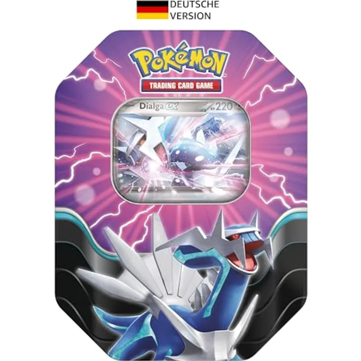 AMIGO Spiel + Freizeit GmbH Pokemon Tin #118 Azur-Legenden Dialga-ex (Deutsch) - Holografische Promokarte mit Dialga-ex und 4 Boosterpacks