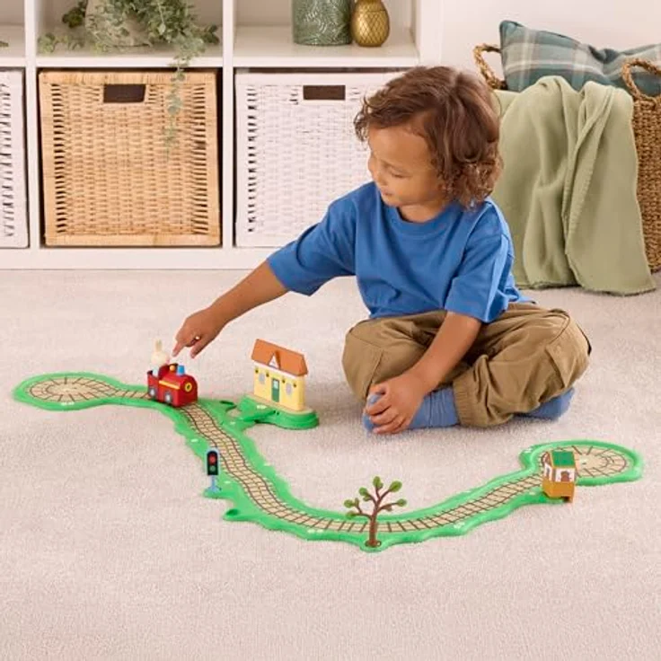 Peppa Pig Whizz Around Peppa Train Set, Holzeisenbahn mit Peppa Pig Design – Bild 7