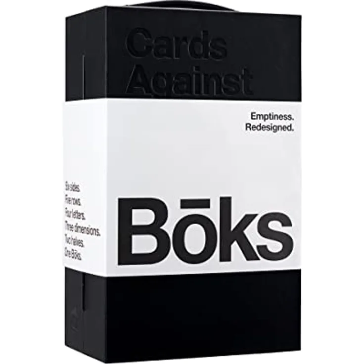 Cards Against Humanity Bōks Premium-Aufbewahrungskoffer für über 3.500 Karten, Schwarz