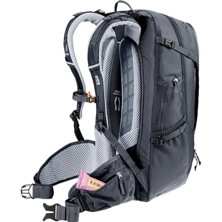 deuter Trans Alpine 30 Fahrradrucksack, 30 Liter, Airstripes System, ergonomische Schulterträger, schwarz – Bild 14