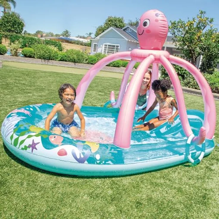 Intex Play Center Octopus, aufblasbares Planschbecken für Kinder, 229 L – Bild 2