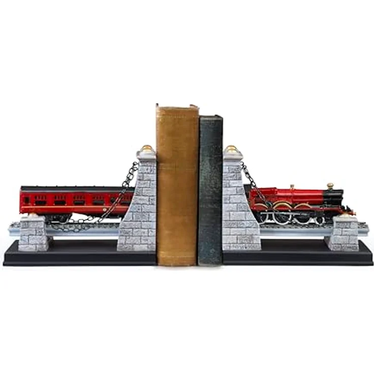Noble Collection Hogwarts Express Buchstützenfigur, Mehrfarbig aus hochwertigem Polystone, 19 cm breit, 14 cm hoch – Bild 4