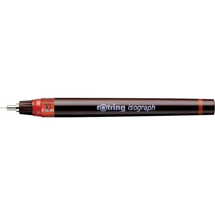 Rotring Isograph, Schreibstift mit technischer Präzision, braun, 1 Stück