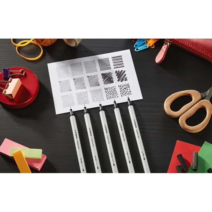 STABILO Filzstift STABILO Creative Tips ARTY Multiliner-Set - PASTEL - 30er Metalletui – Bild 6