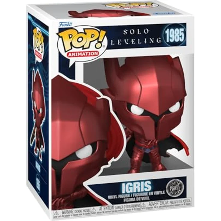 Funko Pop! Animation: Solo Leveling - Igris, 9,5 cm Vinyl-Sammelfigur - Seltene Chase-Variante - Offizielle Handelsware für Sammler und Fans – Bild 5
