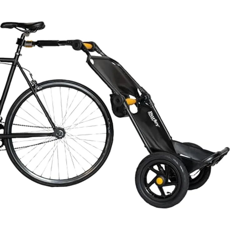 Burley Fahrradlastenanhänger, Fahrrad-Lasten-Anhänger Travoy, 27 kg Tragfähigkeit, faltbar, schwarz