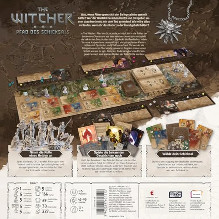 Go On Board The Witcher: Pfad des Schicksals (Deluxe-Edition), Kennerspiel mit 13 Miniaturen, 1-5 Spieler, ab 14 Jahren, Deutsch – Bild 4
