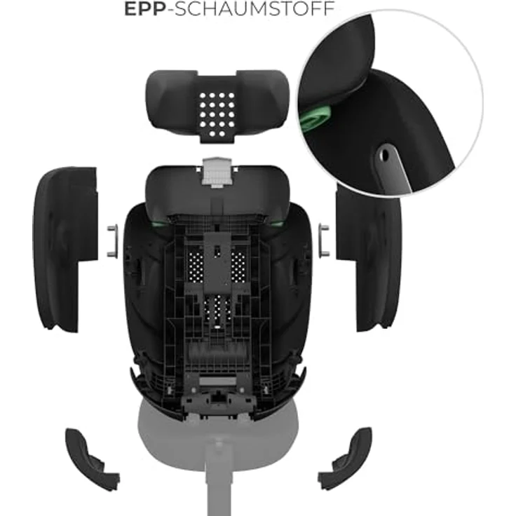KinderKraft I-FIX ENDURA SAFE, Kindersitz für Kinder, grau – Bild 7