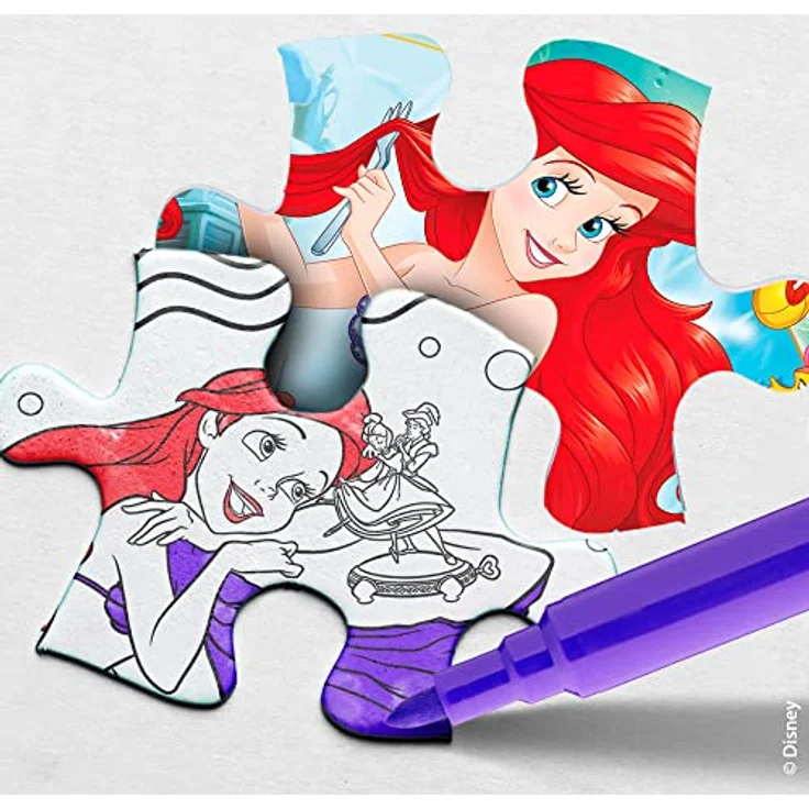 Lisciani DISNEY Puzzle Ariel, doppelseitiges Großformat-Puzzle mit 250 Teilen, fördert Kreativität und Geschicklichkeit, ab 7 Jahren – Bild 4