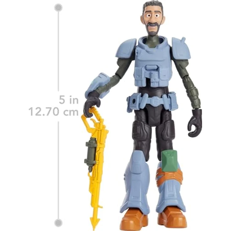 Buzz Lightyear HHJ83 - Authentische Disney und Pixar Lightyear Junior ZAP Patrol Mo Morrison-Actionfigur 12,7 cm, 10 bewegliche Gelenke, Geschoss und Helm, Sammlerstück für Kinder ab 4 Jahren – Bild 4