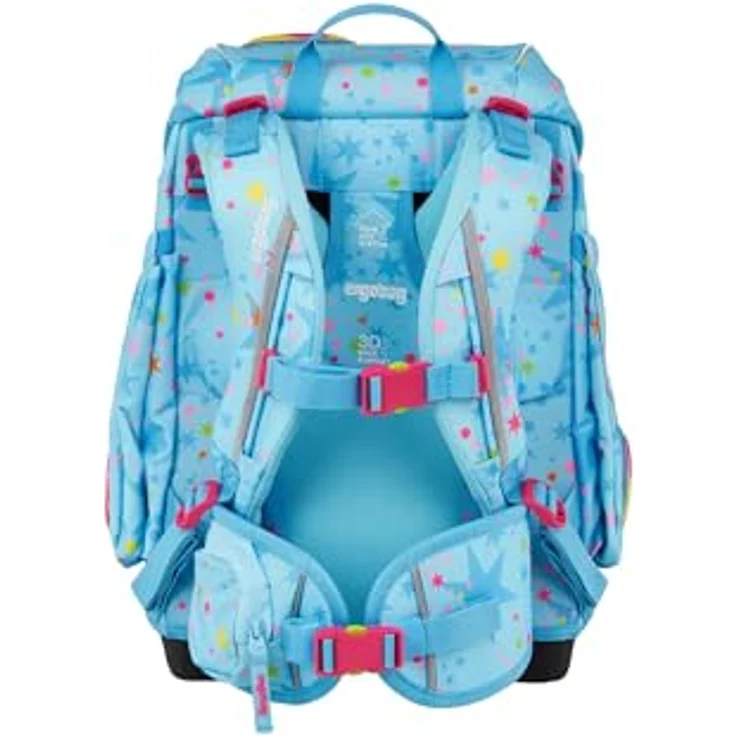 ergobag Schulranzen-Set CUBO Bärhext, 5-teilig, ergonomisch, höhenverstellbar, Your-Size-System, 19 Liter Volumen, reflektierend, ab 1. Klasse – Bild 4