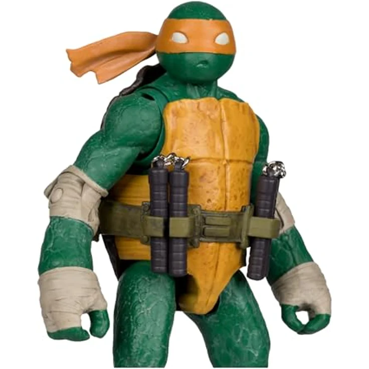 McFarlane Teenage Mutant Ninja Turtles Page Punchers Action Figure Michelangelo, 13 cm, mit Nunchucks und exklusivem Comic – Bild 3