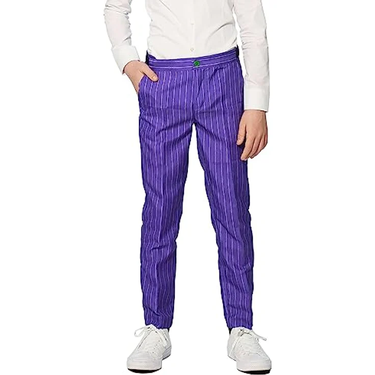 Suitmeister Boys The Joker Anzug für Kinder, dreiteiliges Kostüm mit Slim-Fit Schnitt, lizenziert aus dem Batman-Universum (122, 128, 134) – Bild 5