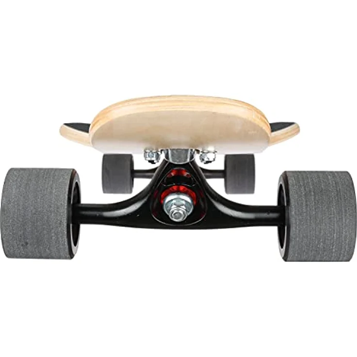 FunTomia Flex1 bis 122kg Camber Longboard, Ahornholz, symmetrisch gebaut, Nose- und Kicktail für Tricks, Aluminium Achsen, Drop-Through Montage – Bild 3