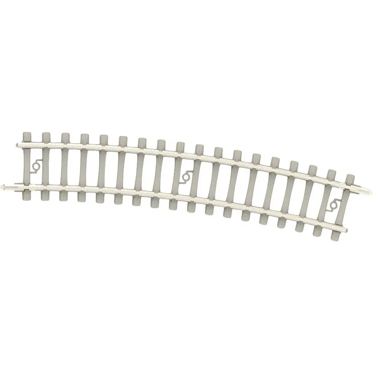 MiniTrix T14521 N Gleis Betonschwelle, gebogen 15°, R 2b (295,4 mm), 10 Stück