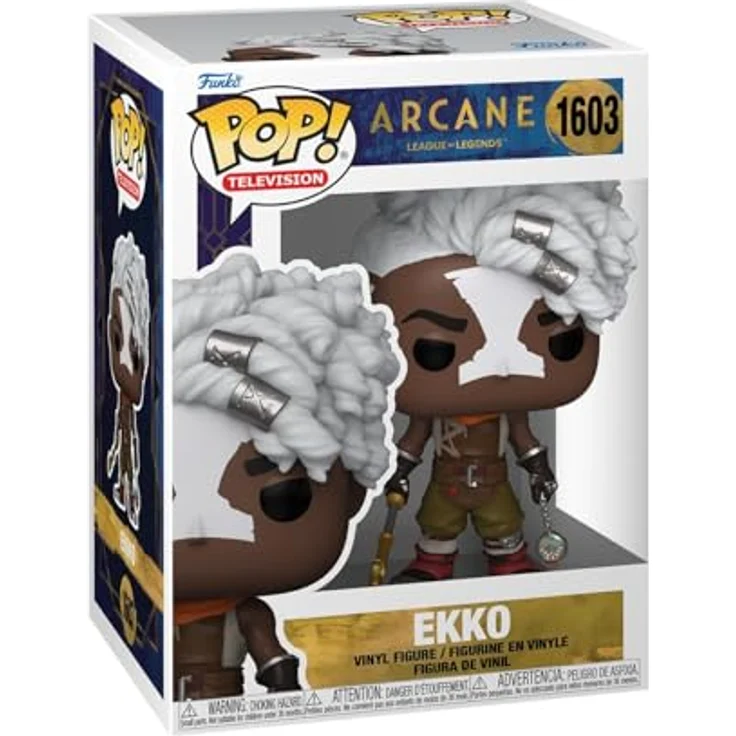 Funko Pop! TV: Arcane LOL - Ekko, Vinyl-Sammelfigur, 9,5 cm, robustes Vinyl, ideales Geschenk für Arcane-Fans – Bild 1