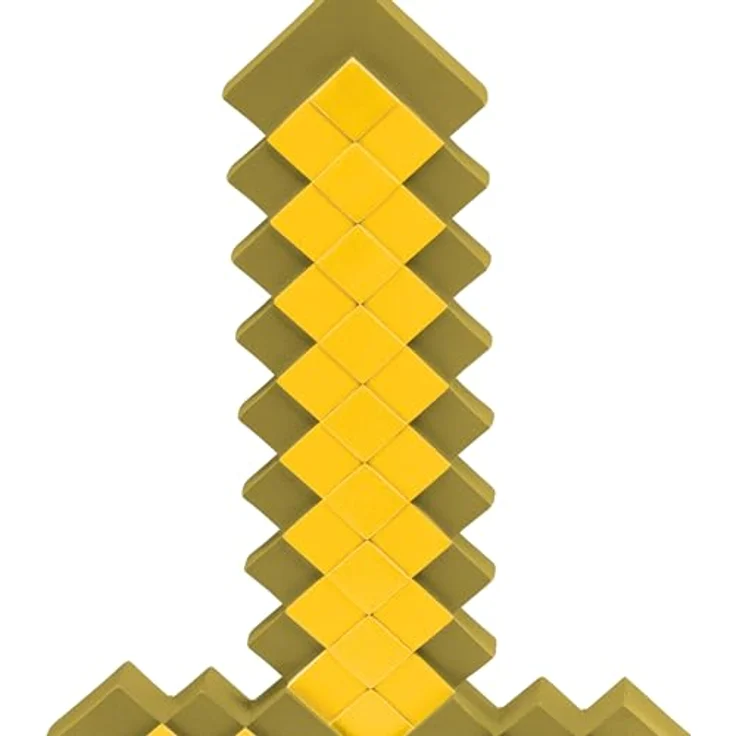Disguise Mojang Gold Minecraft Schwert, Minecraft Spielzeug für Kinder Einheitsgröße – Bild 2