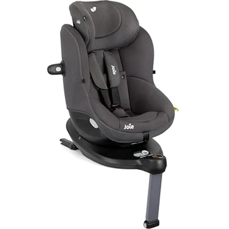 joie Reboarder-Kindersitz i-Spin 360 mit Isofix-Basis & Sitzverkleinerer - Thunder, ab Geburt bis 4 Jahre, 360° Rotation, i-Size-Zulassung – Bild 4