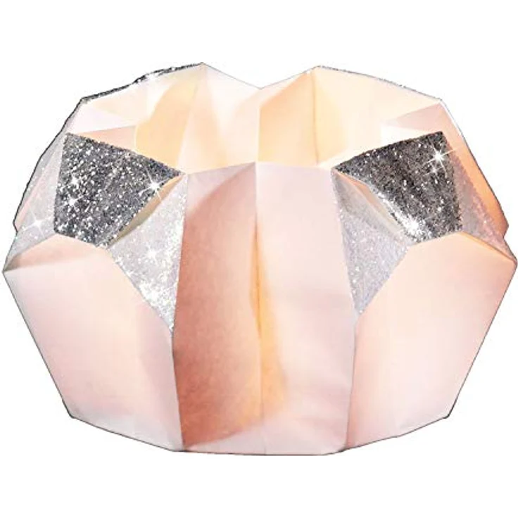 folia 42300 - Faltblätter aus Lichterpapier, weiß, ca. 30 x 30 cm, 12 Blatt, schwer entflammbares Papier, inklusive Faltanleitungen – Bild 3