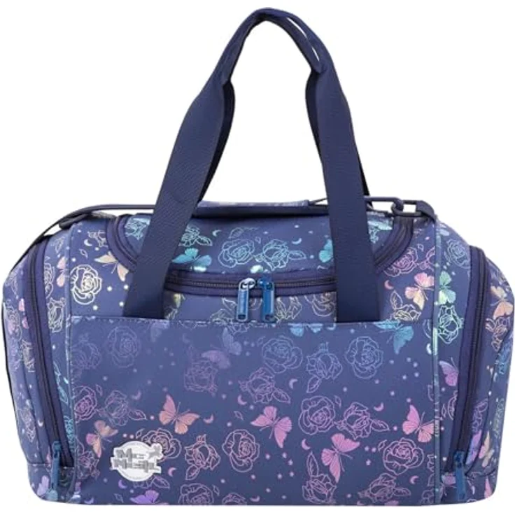 McNeill Sporttasche Fit S Sportbag, ideale Kindersporttasche mit 18 l Volumen, Farbe Roses, reflektierend, verstellbarer Schulterriemen – Bild 1