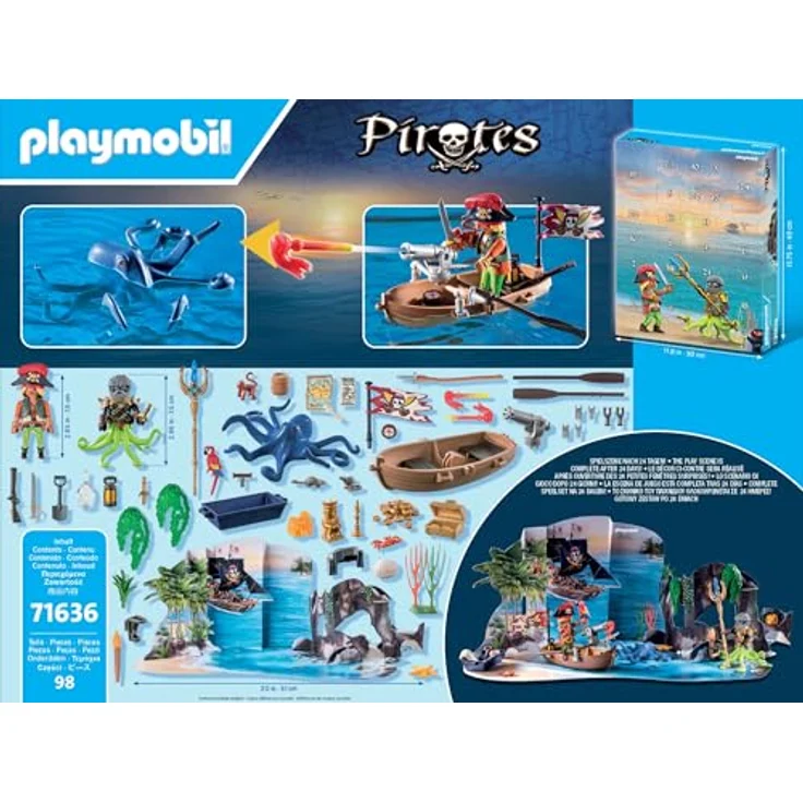 Playmobil® Spielzeug-Adventskalender Spielbausteine, Piraten (71636), Pirates, Made in Europe - Preisvergleich – Bild 5