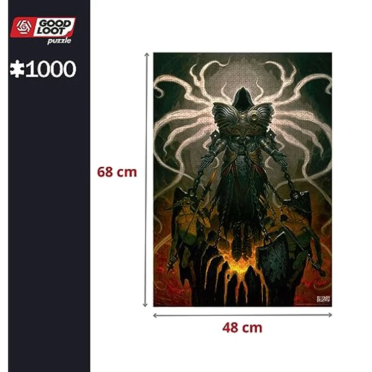 Good Loot GDL24491 Diablo IV Inarius Puzzle, 68.3 x 48 cm - Spectacular Graphics, Durable Structure, Canvas Effect – Bild 4