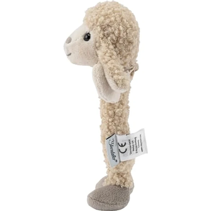 Sterntaler® Greifling Schaf Flocke, mit Rassel aus Boucle, ideal für erste Greifübungen, waschmaschinengeeignet – Bild 5