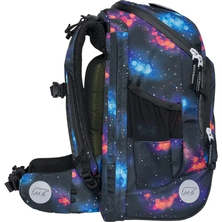 Beckmann Schulranzen-Set Active Air FLX Ninja Elements, 6-teilig, Grundschule, inkl. Regenüberzug, 20-25L, Black, Norwegische Qualität, Ergonomisches Design, 4 Jahre Garantie – Bild 4