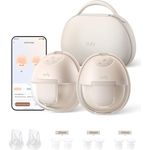 eufy Security Tragbare Milchpumpe S1 Pro, Elektrische Milchpumpe mit Wärmefunktion, Mobile Ladetasche, App-Gesteuerter Smart-Rhythmus, Superleise