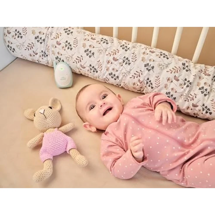 ETA Mimi 8306 90000, Audio-Babyphone mit 2,4 GHz FHSS-Technologie, LED-Anzeigen, Reichweite bis 300 m, Einwegkommunikation, schwaches Signal & Batterieerkennung – Bild 2