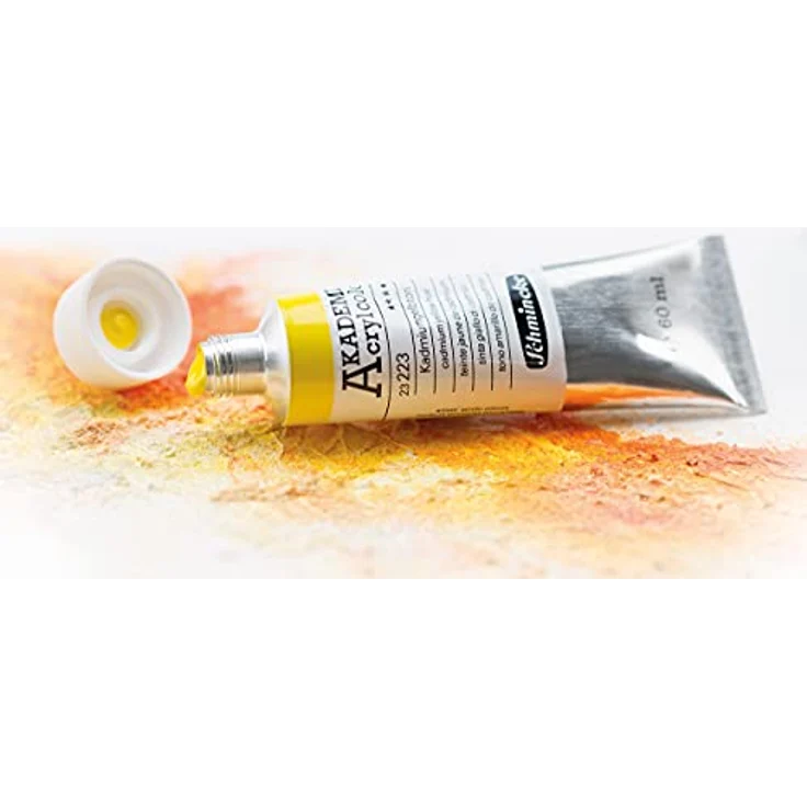 Schmincke AKADEMIE Acryl color, Lampenschwarz, 200 ml Tube, brillante, hoch lichtechte und kadmiumfreie Künstler-Acrylfarbe für Acrylmalerei und Mixed Media – Bild 3