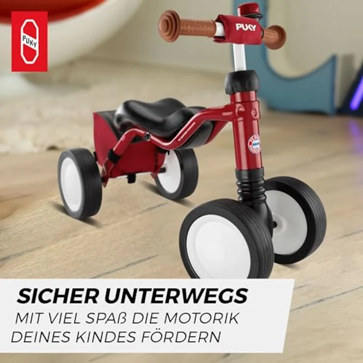 Puky Wutsch Bundle FC Bayern München Kleinkinder Rutschfahrzeug Lern Laufrad rot – Bild 2