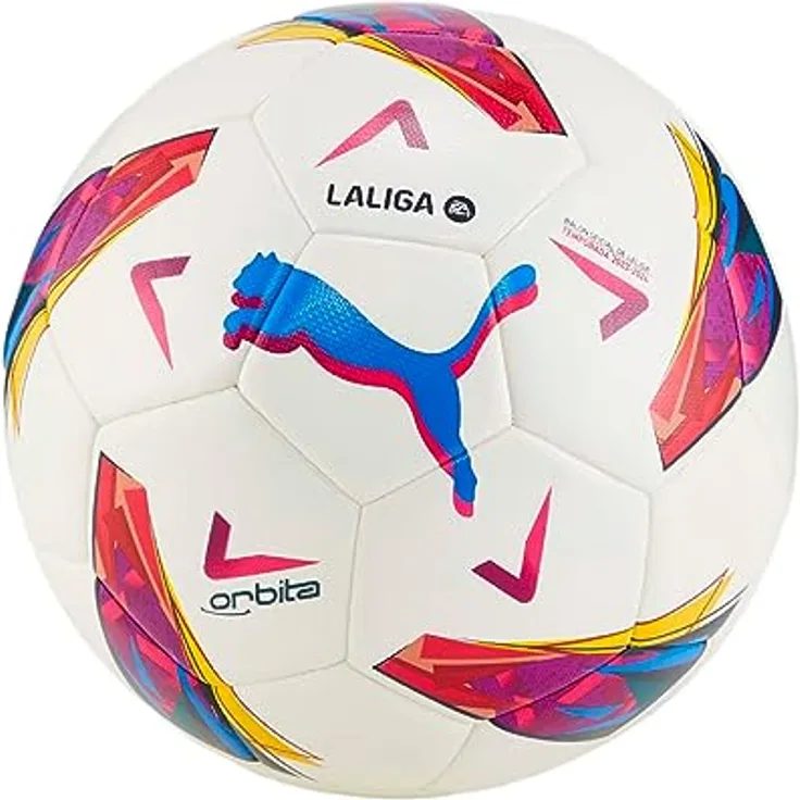 PUMA Orbita LaLiga 1 HYB Soccer Ball, White, 5