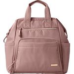 Skip Hop Mainframe Wickeltaschen-Rucksack, große Kapazität mit breiter Öffnung, Wickelunterlage und Kinderwagen-Befestigung, Dusty Rose, 17.5x6.25x13 cm