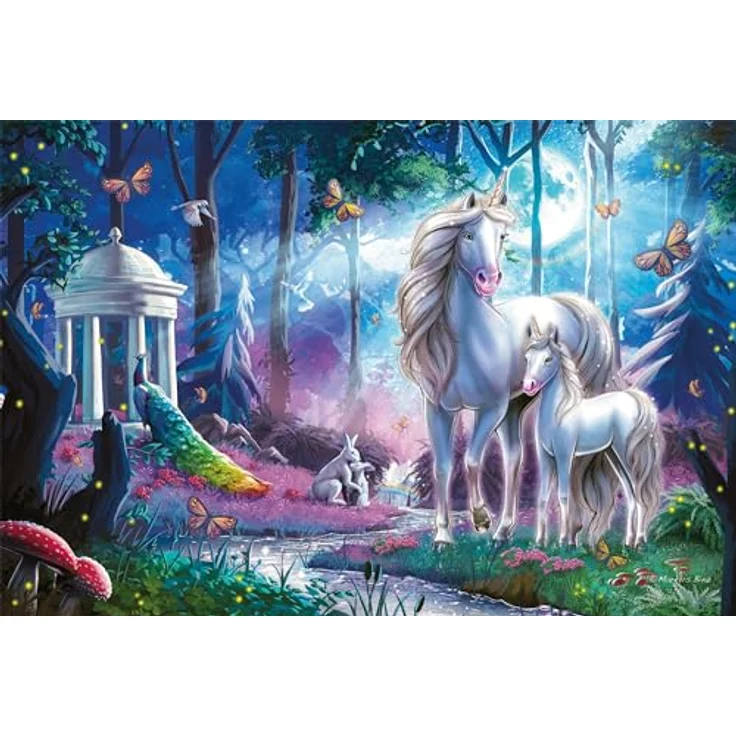 Schmidt Spiele Einhornstute mit Fohlen 200 Teile Kinderpuzzle, bunt – Bild 3