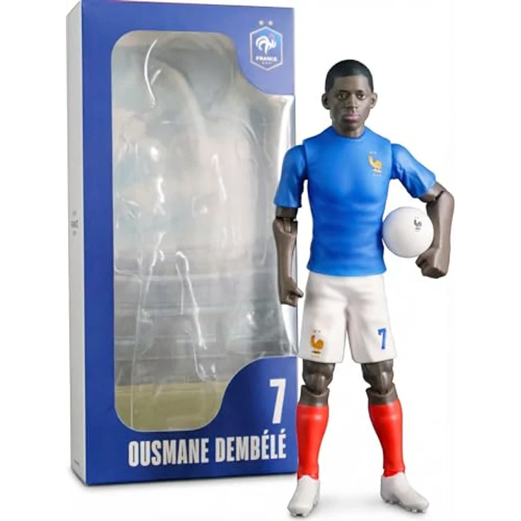 Megableu FFF Demblé Figur Nr. 7 – 20 cm große Fußballfigur mit 10 Gelenkpunkten, offizielles Lizenzprodukt der französischen Nationalmannschaft, inkl. Ball – Bild 3