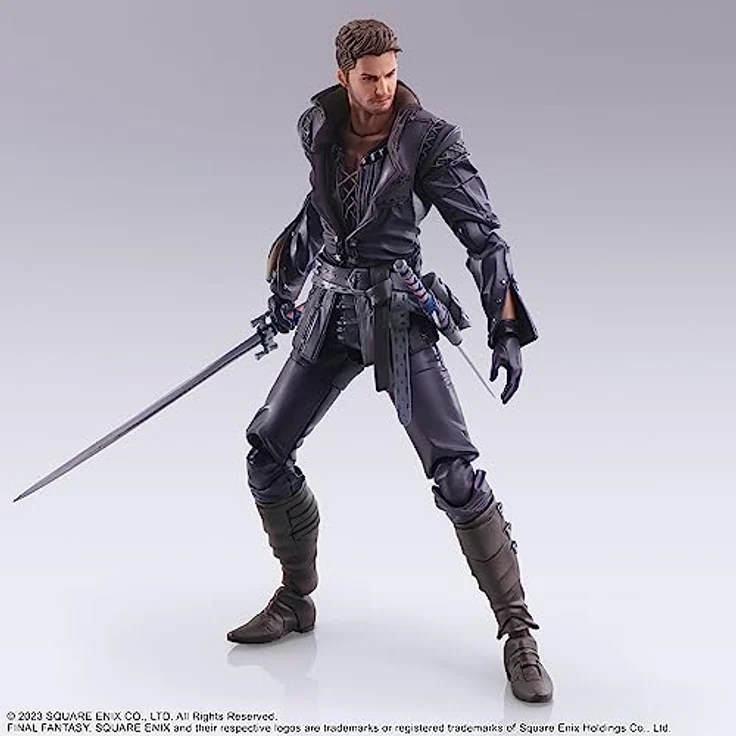 SQUARE ENIX Final Fantasy XVI Bring Arts™ Actionfigur - CIDOLFUS TELAMON, ca. 28 Gelenkpunkte, austauschbare Hände, Schwert und Dolch, Sammlerbox – Bild 3