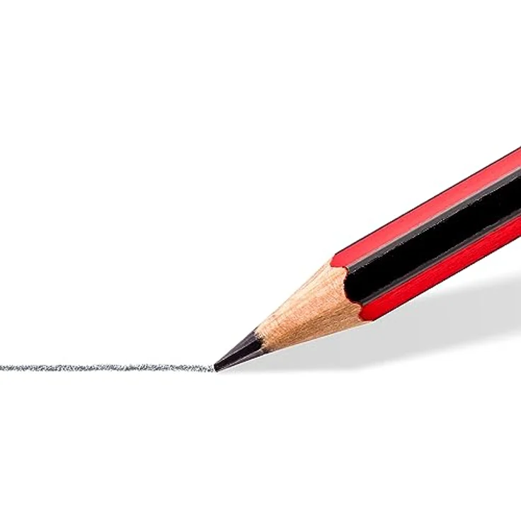 STAEDTLER 110 Tradition Bleistift 4B aus Zedernholz, 12 Stück, schwarz – Bild 3