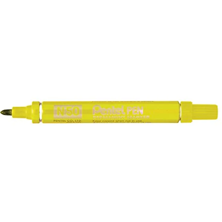 Pentel Marker Permanent konische Spitze Lot de 12 gelb