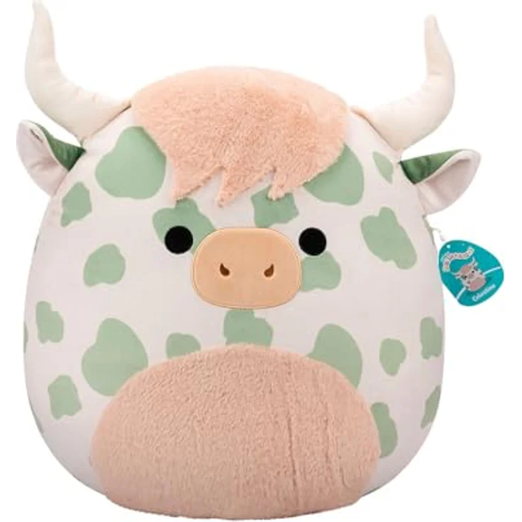 Squishmallows Celestino Plüsch-Highland-Kuh, 50 cm Kuscheltier für Neugeborene und älter – Bild 1