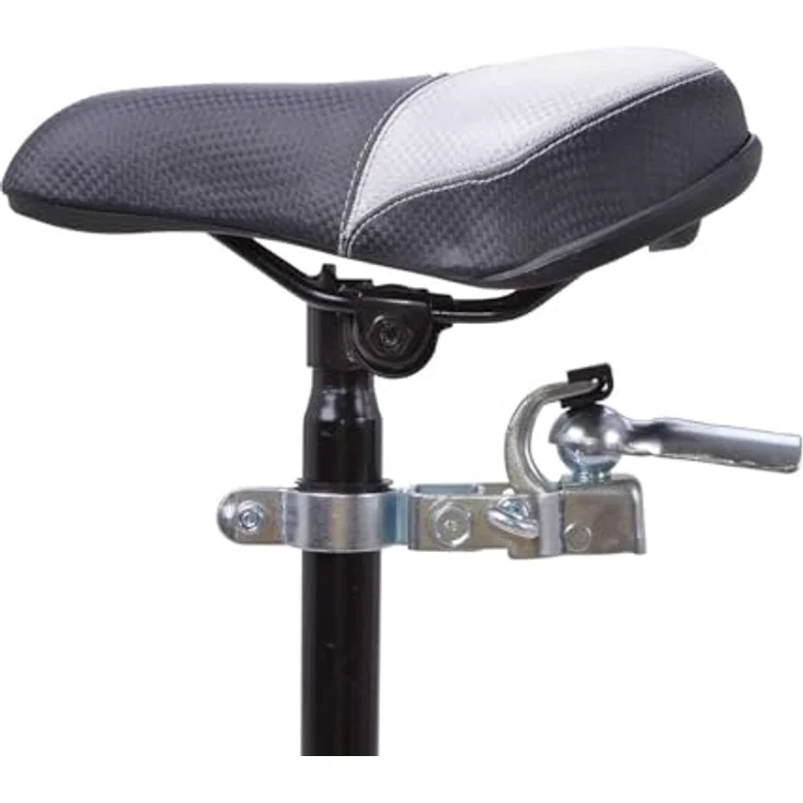 Filmer 46.909 Fahrrad Anhängerkupplung Maxi, Sattelrohrmontage für Sattelstützen 24-30 mm, 80 kg Tragkraft, silber – Bild 4