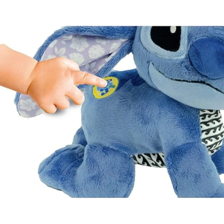 Clementoni® Plüschfigur Disney Baby Krabbel mit mir Stitch, interaktives Kuscheltier mit Sound und Bewegungsanregung – Bild 4