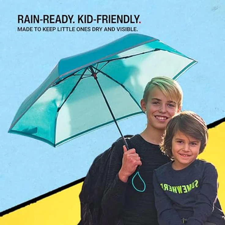 Knirps Rookie Manual Kinder Schultaschenschirm Regenschirm Taschen Kinderschirm Capri – Bild 8