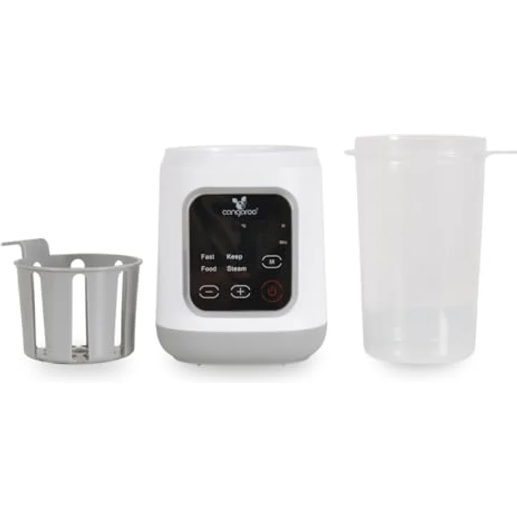Cangaroo Flaschenwärmer Mellow 3 in 1, Babyflaschenwärmer mit Sterilisation, Warmhaltefunktion und digitalem Touchscreen, inkl. Korb – Bild 4