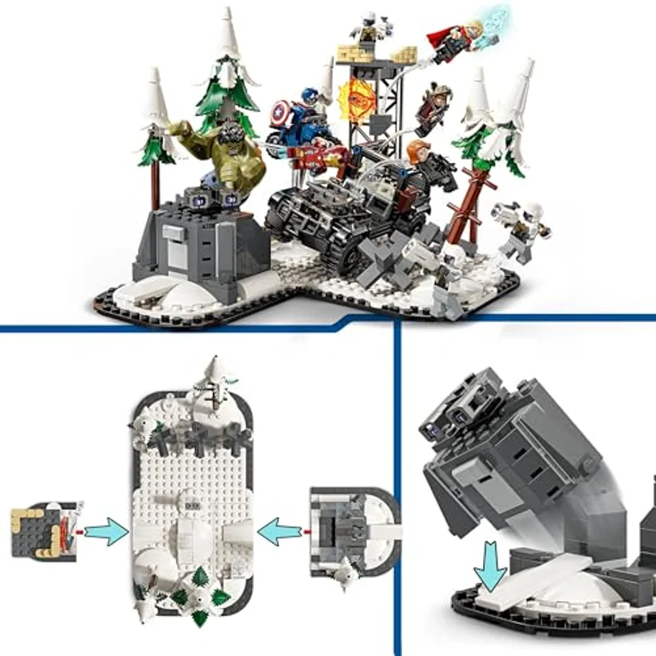 LEGO Marvel Avengers Assemble: Age of Ultron, Bauspielset mit 8 Superhelden-Minifiguren, Bauspielzeug für Jungen und Mädchen, Abenteuer-Set 76291 – Bild 3