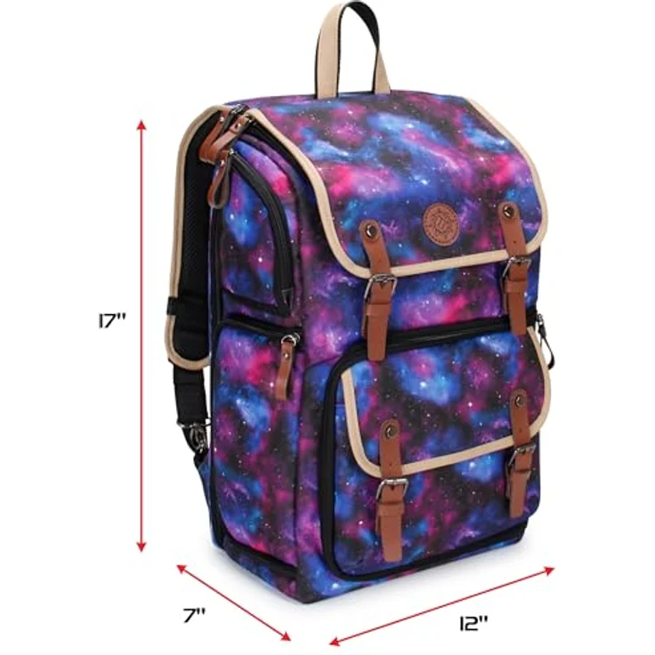 ENHANCE Sammelkarten-Aufbewahrungsbox-Rucksack in voller Größe für Spielkarten - Platz für Kartenordner, TCG Box Aufbewahrung, Playmat-Halter kompatibel mit Magic The Gathering, Pokemon (Galaxis) - Tragbarer und stilvoller Rucksack – Bild 2