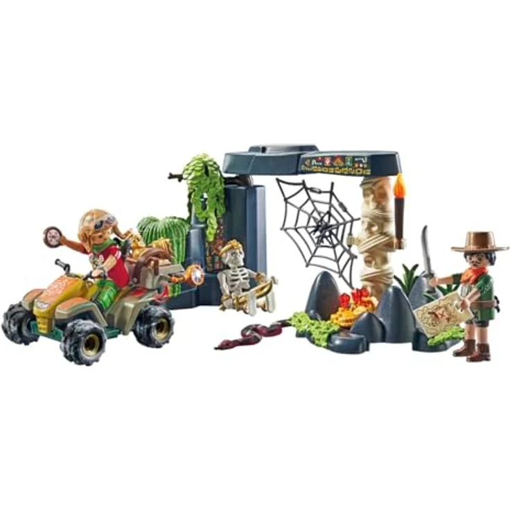 PLAYMOBIL 71454 Schatzsuche im Dschungel Spielset, inklusive Quad, Schatzkarte und 2 Figuren, Mehrfarbig – Bild 6