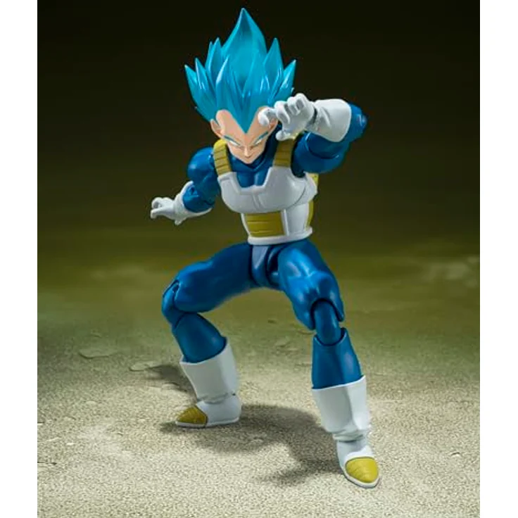 Bandai Tamashii Nations Dragon Ball Super S.H. Figuarts Actionfigur Super Saiyan God Super Saiyan Vegeta - Unwavering Saiyan Pride, 14 cm mit Zubehör und Austauschteilen – Bild 2