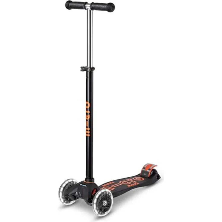 MICRO micro™ Maxi Deluxe LED Kickboard | Kickboard mit LED-Vorderrollen | Lenker höhenverstellbar | ab 5 Jahre | in 6 Farben erhältlich