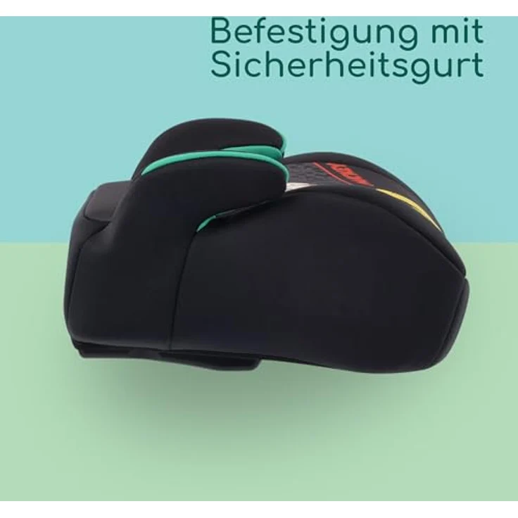 Bebeconfort Manga i-Safe, Sitzerhöhung für Kinder 6-12 Jahre (128-150 cm), Disney - Authentic Mickey, i-Size Norm, leichte Montage mit Fahrzeuggurt, waschbarer Bezug – Bild 3